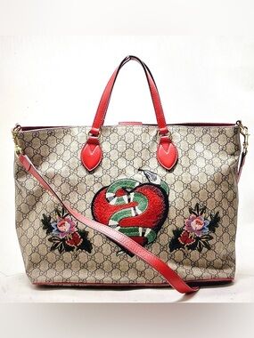 🆕 Gucci GG XL Heart/ snake Tote Bag🥰